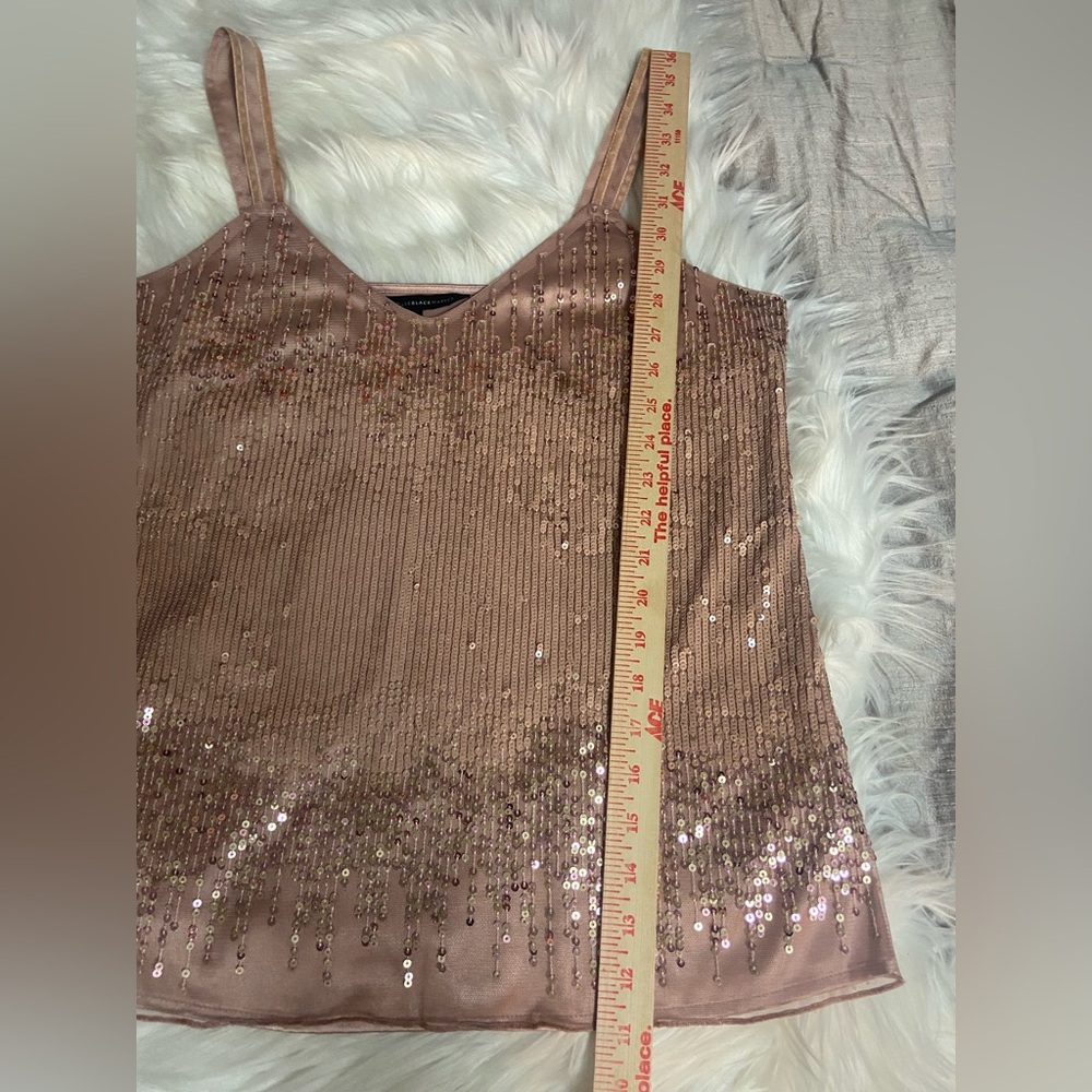 White House Black Market Shimmering Sequin Cami - Pink - Picture 7 of 9